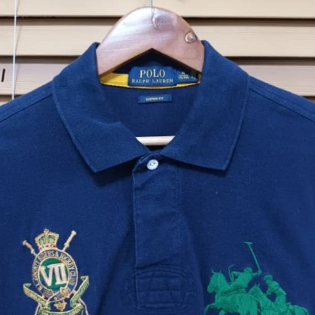 폴로 랄프로렌 네이비긴팔폴로티셔츠 M 175/96A