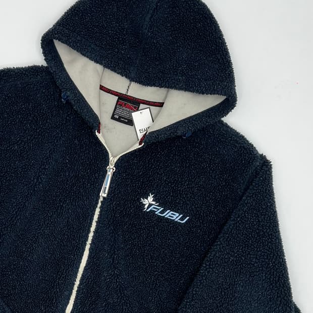 후부 플리스 후드 자켓