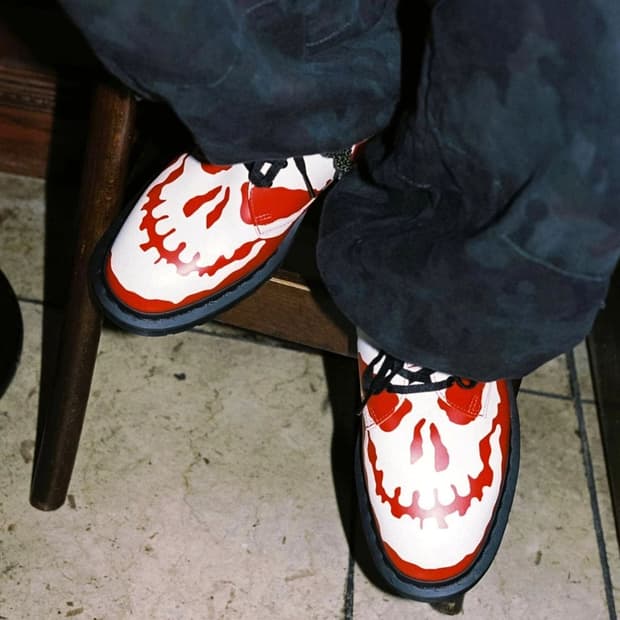 닥터마틴 x 슈프림 1461 레드 새상품