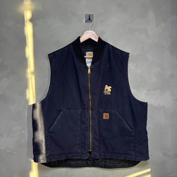 2XL 칼하트 덕 액티브 자켓 베스트 네이비