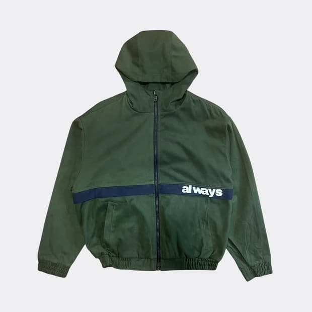 Always do what you should do 후드자켓 그린