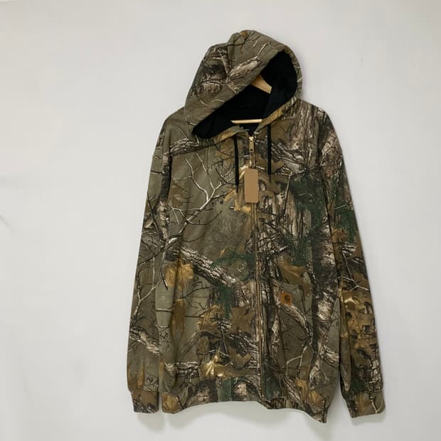 칼하트 리얼트리 후드집업 남성 XL 오버핏 그런지 패턴 밀리터리st