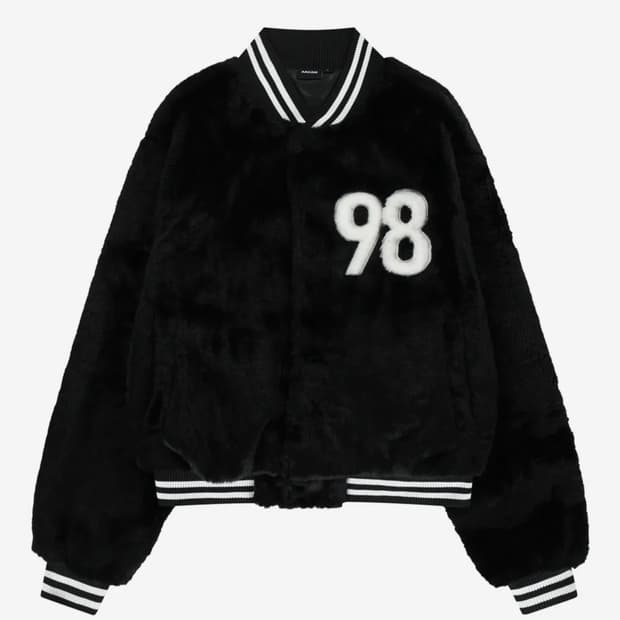 Furry 98 Varsity Jacket (Black)