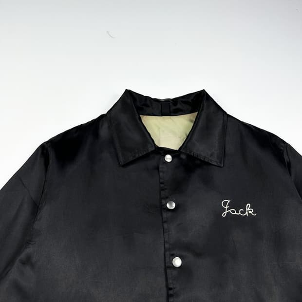 VTG 빈티지 레터링 백로고 블랙 코치자켓 (S)