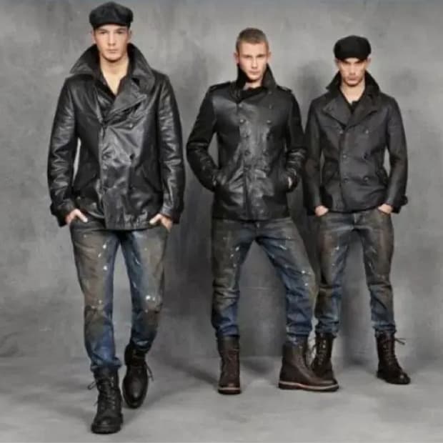 돌체앤가바나 가죽 피코트