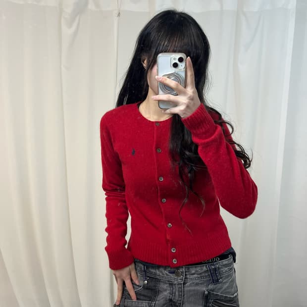 Polo Ralph Lauren Red Cardigan