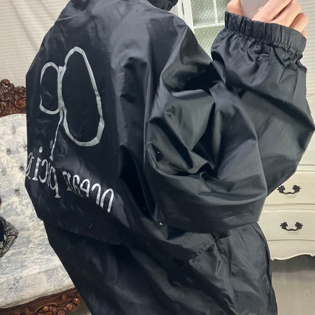 빈티지 오피 블랙 바람막이 840 y2k 스트릿 모리 갸루 일본빈티지 펑