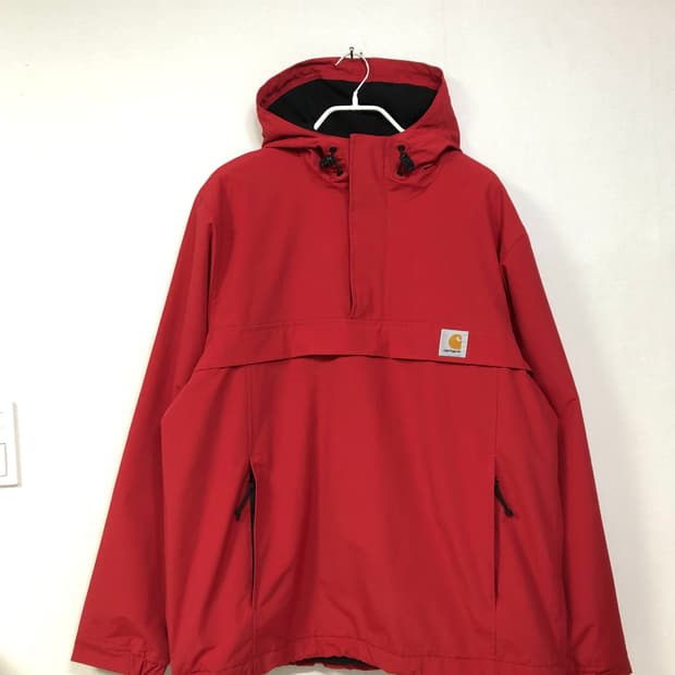 칼하트 wip 기모 풀오버 아노락 바람막이 XL _ 레드