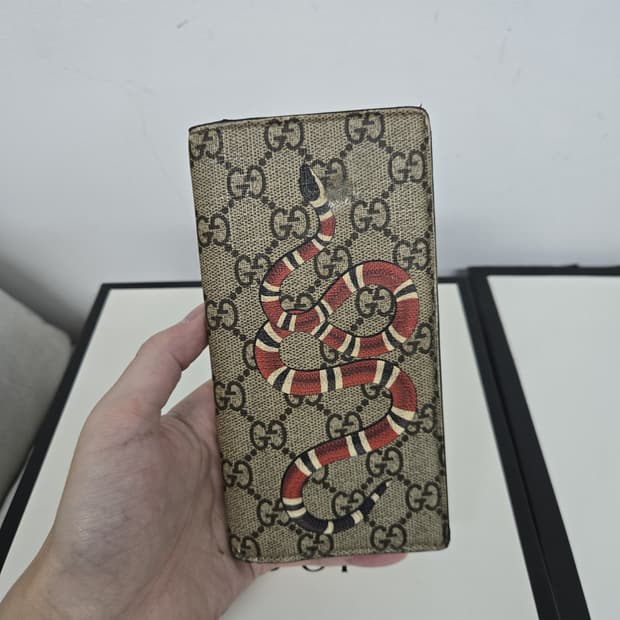 [보증서 정품]구찌 스네이크 장지갑