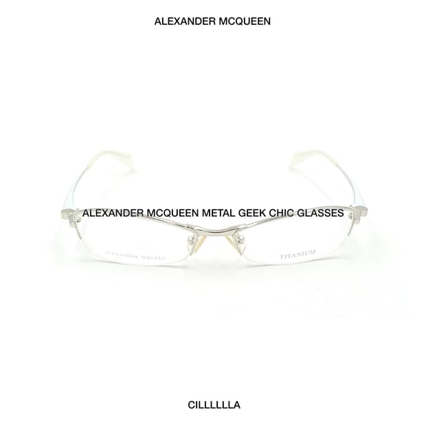 ALEXANDER MCQUEEN 알렉산더맥퀸 메탈 긱시크 안경