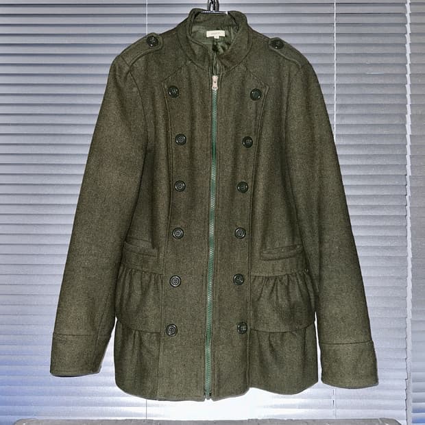 00s 빈티지 러플 나폴레옹 단주 자켓