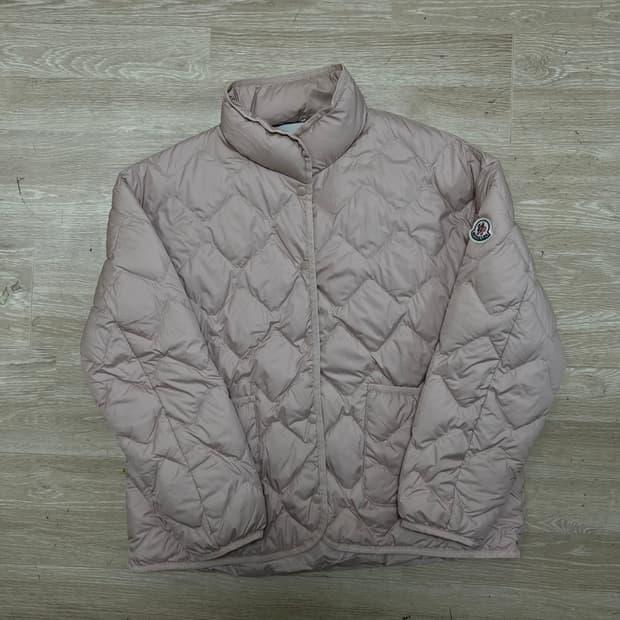 몽클레어 여성 덕다운 다이아 경량패딩 퀼팅자켓 [핑크베이지] 2사이즈