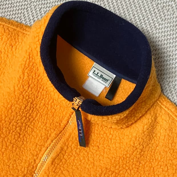 90s 엘엘빈 플리스 후리스 풀오버 아노락