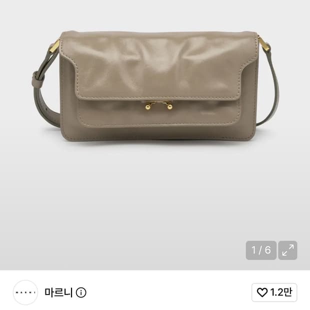 마르니 트렁크 소프트백 브라운