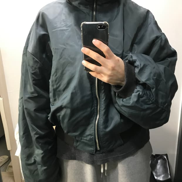 빈티지 하이넥 항공점퍼