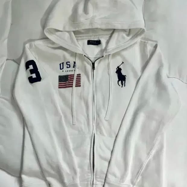[삽니다]빅포니 폴로  화이트 후드집업 M/S