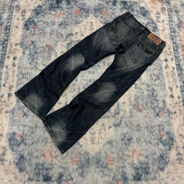 Drive jeans 00s stud washing boots cut d