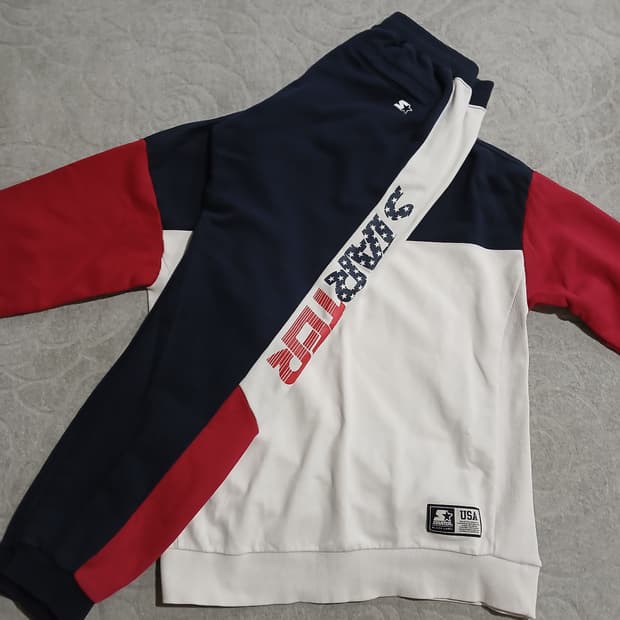 스타터 USA 맨투맨 트레이닝 세트 L