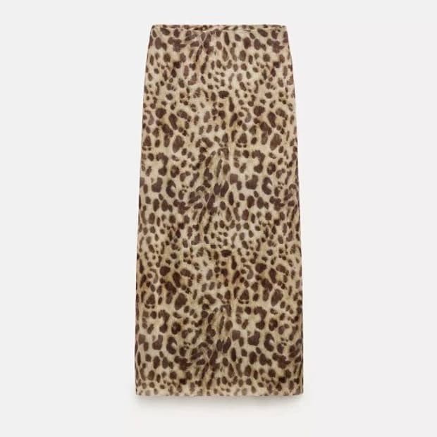 자라 레오파드 롱스커트 M~L