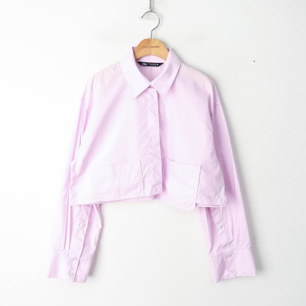 66/자라 크롭 셔츠