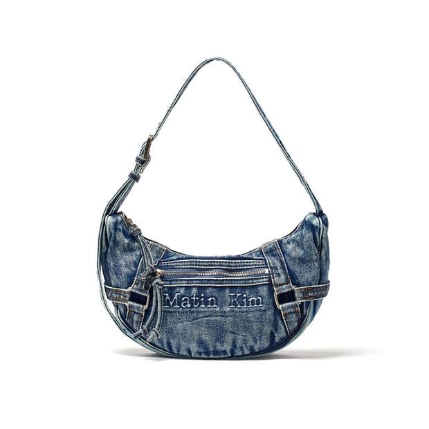 마뗑킴 데님 미니 호보백