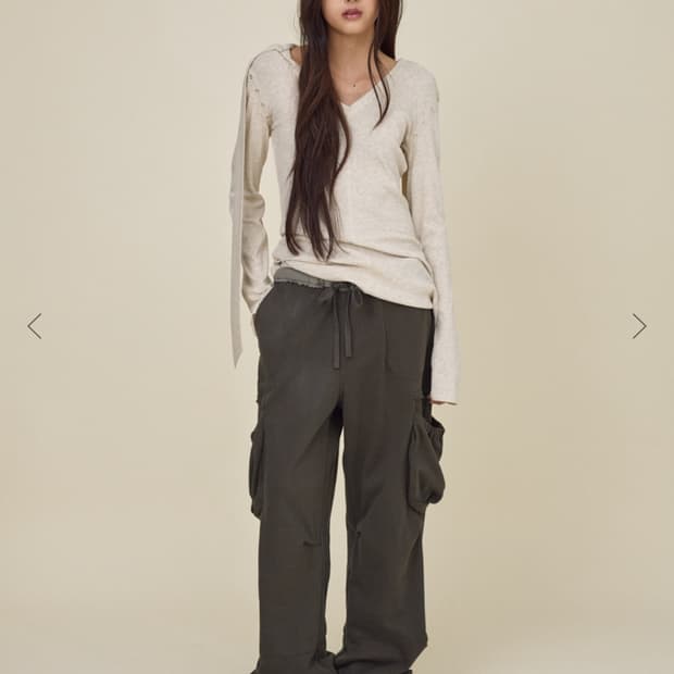 UTILITY CONTRAST TRIM JERSEY PANTS