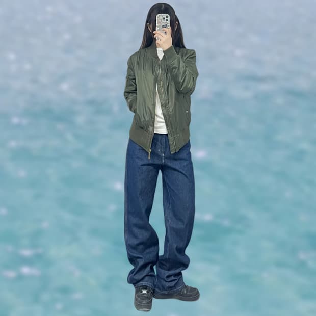 딥카키 항공점퍼 ma-1