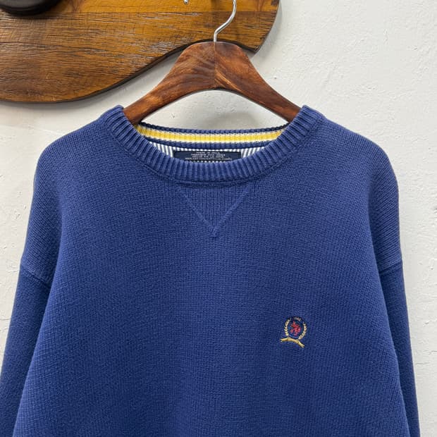 Tommy Hilfiger Crest Logo Cotton Knit Sw