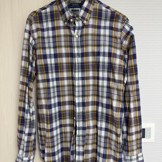 폴로 마드라스 셔츠 클래식핏 L사이즈