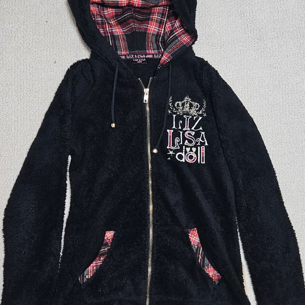 리즈리사돌 후드집업 / 타탄체크 y2k 리즈리사 갸루 오네갸루