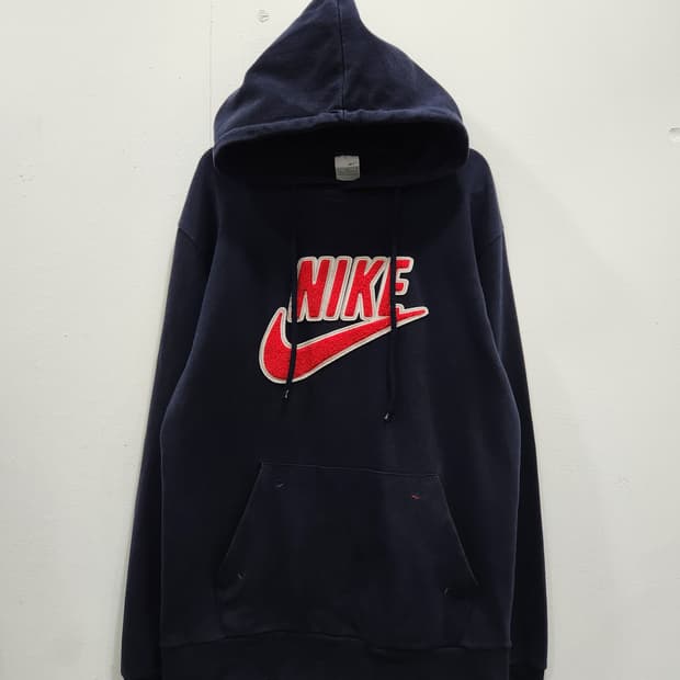 나이키 빅로고 후드티 네이비 남성 100사이즈
