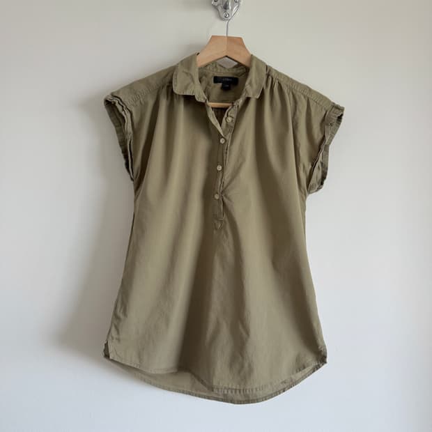 제이크루(J.CREW) 슬리브리스 블라우스