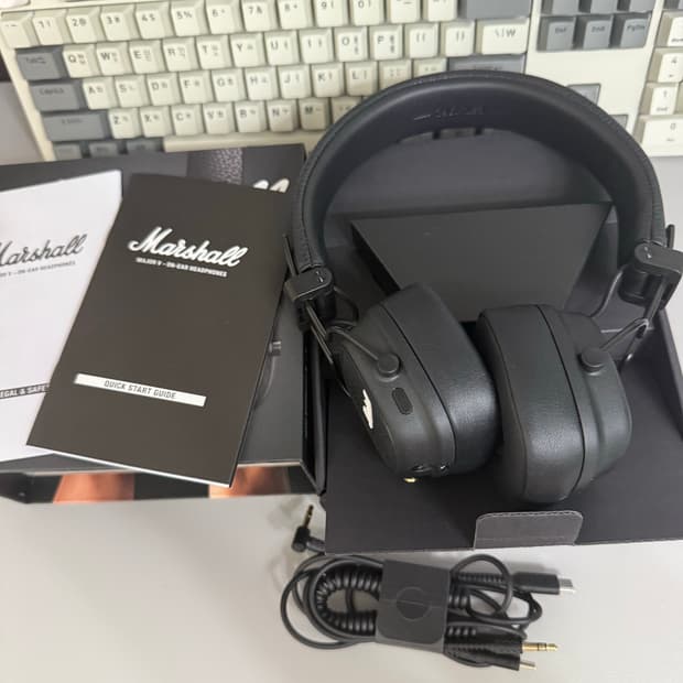 마샬 메이저5 풀박스 블랙