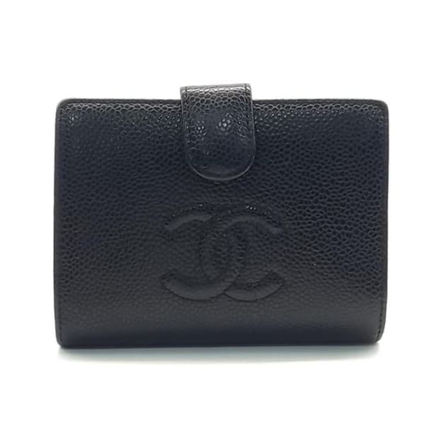 샤넬 캐비어 반지갑