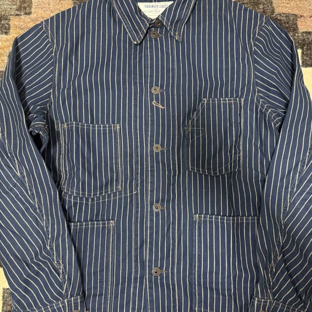 RRL 더블알엘 엔지니어드 스트라이프 초어 L