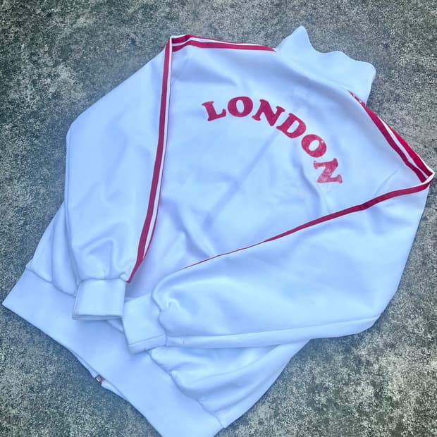 LONDON ADIDAS JACKET / 런던 레터링 트레이닝 집업
