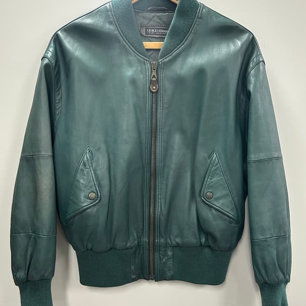 조르지오 아르마니 레더 블루종