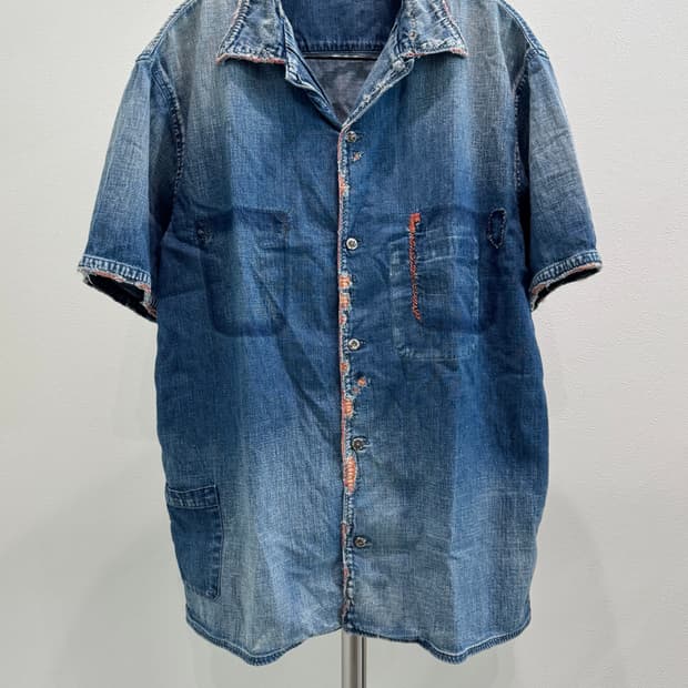 캐피탈 컨트리 사시코 호보 알로하 데님 셔츠
