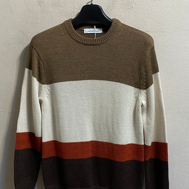 유나이티드 애로우즈 컬러 블록 니트