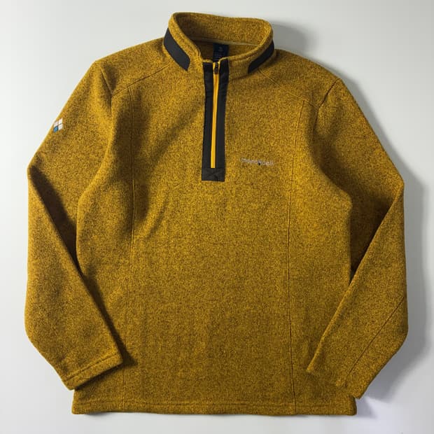 Mont-Bell 몽벨 머스타드 커버드 하프집업 자켓