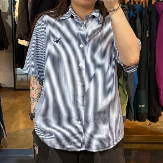 마크곤잘레스 스트라이프 반팔 셔츠