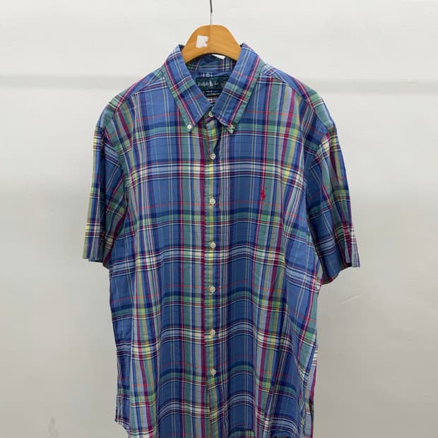 Ralph Lauren 체크 반팔 셔츠