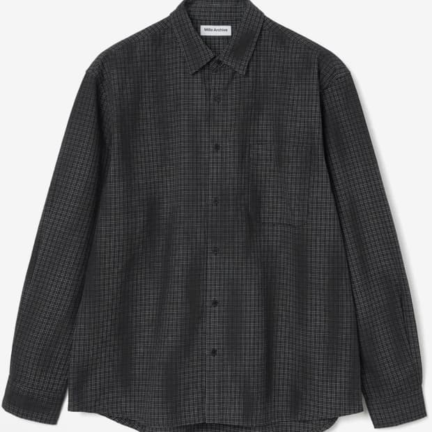 [M] 밀로 아카이브 콤바인드 셔츠 블랙