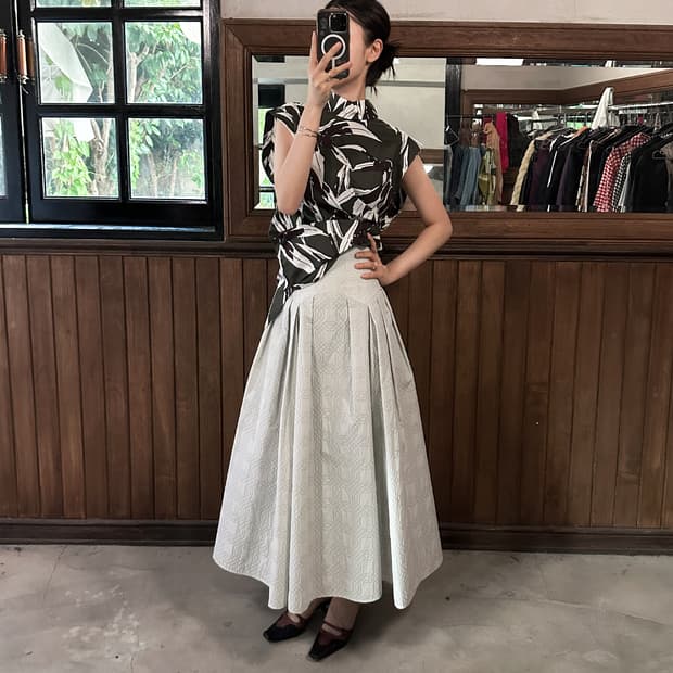 FRAY I.D. volume flare skirt