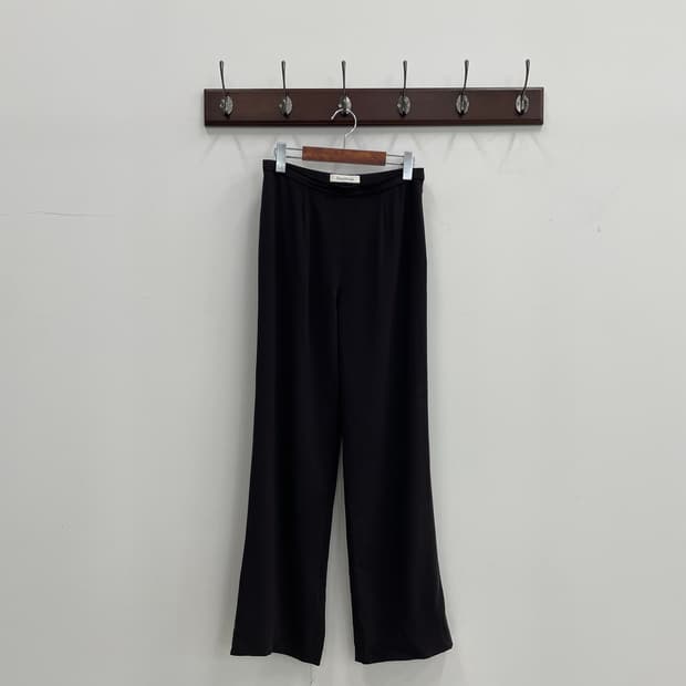 막스마라 브라운 스트레이트 핏 슬랙스