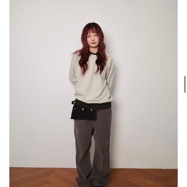 키마우라 소프트 캔버스 벨트백