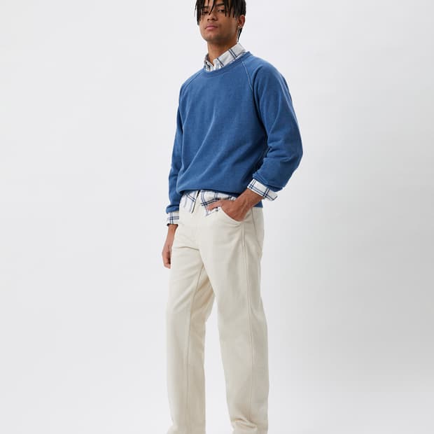 유니클로 와이드 스트레이트 진 M