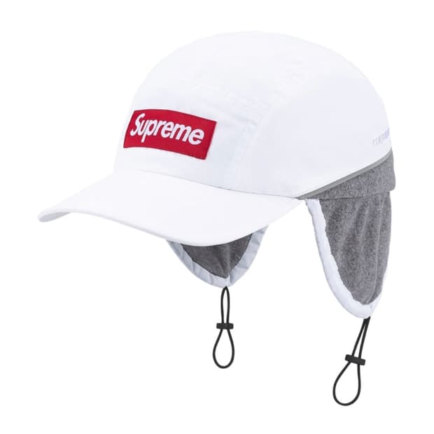 슈프림 이어플랩 캠프캡 화이트