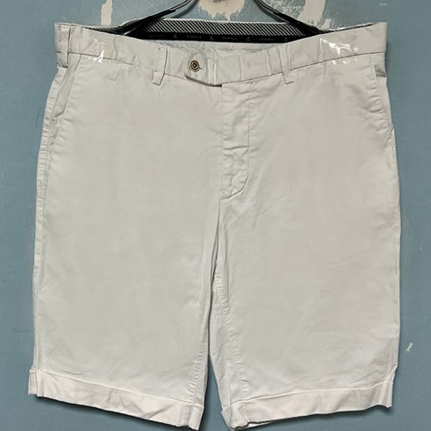 BEANPOLE 빈폴 남자 클래식 면 스트레치 반바지 화이트 XL 34