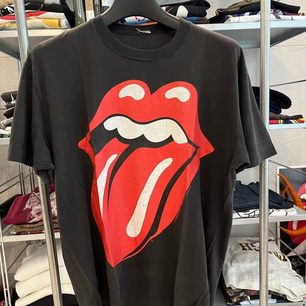 90s rolling stones 빅로고 티셔츠